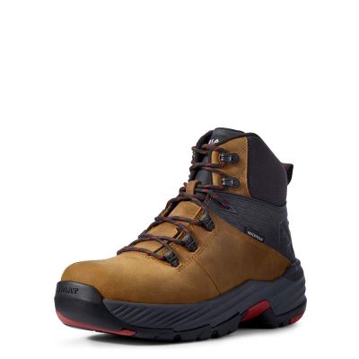 Ariat Work: Stryker 360 6" Waterproof Zapatos de Seguridad Hombre - Marrones (HJNXU9754)